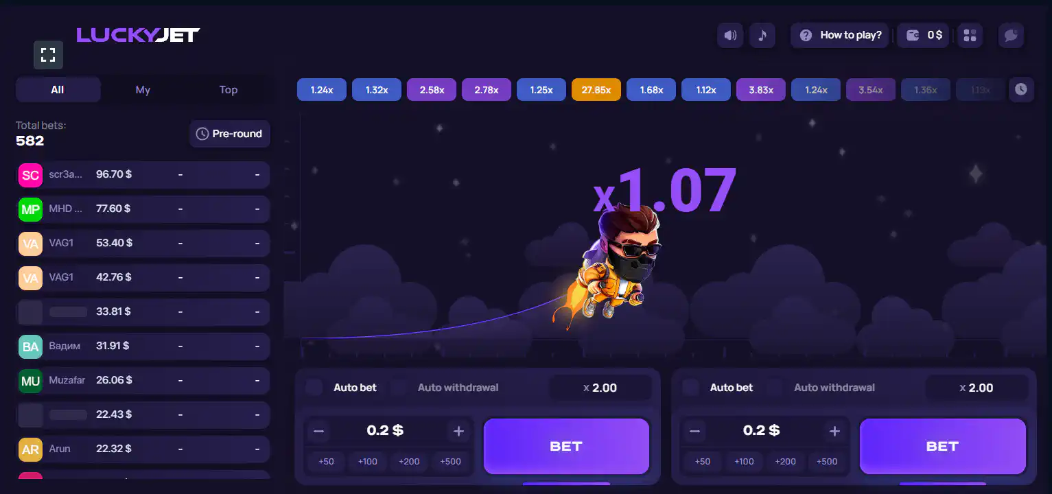 1win Lucky Jet game