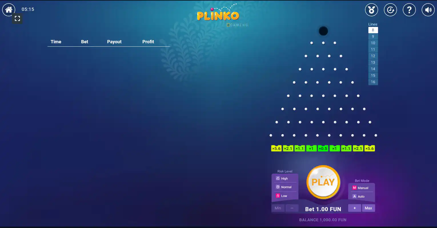 1win Plinko